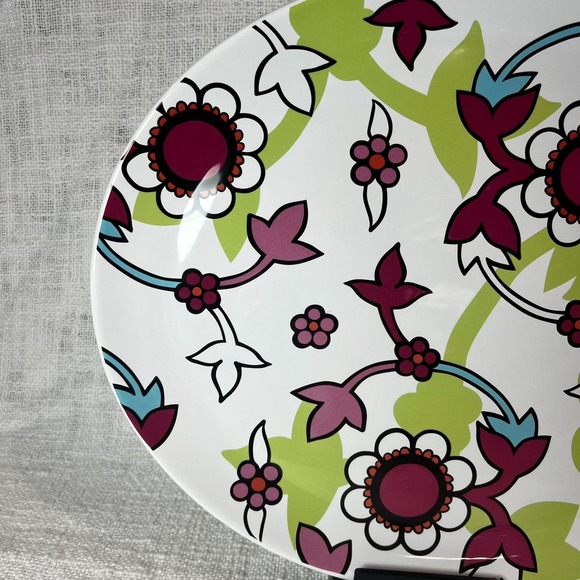 Vintage Ikea Midsommar Pattern Floral Ceramic Serving Platter 14.75"X12.5" Plate - Picture 2 of 8